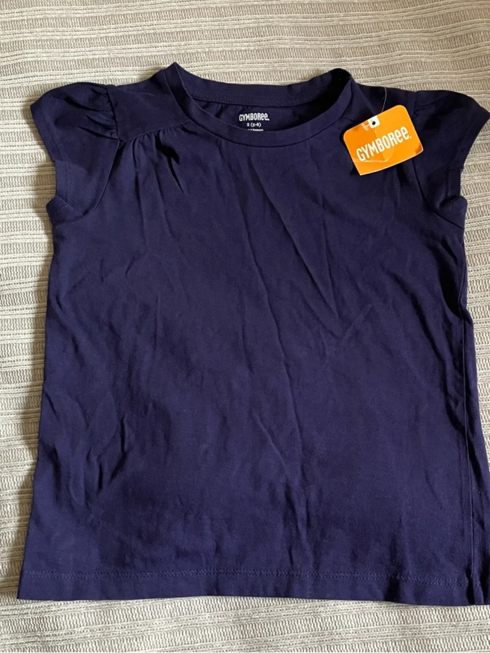 Gymboree Girls Navy and Black Short Sleeve Tee 5 Pack size 5-6.